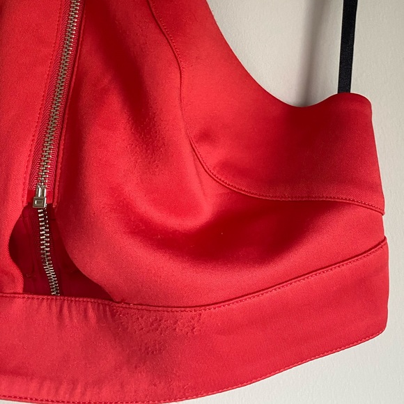 BEBE Coral Keyhole Crop Top - Picture 2 of 4